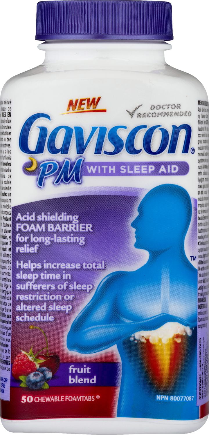 Gaviscon PM with Sleep Aid Tablet Fruit Blend Walmart Canada
