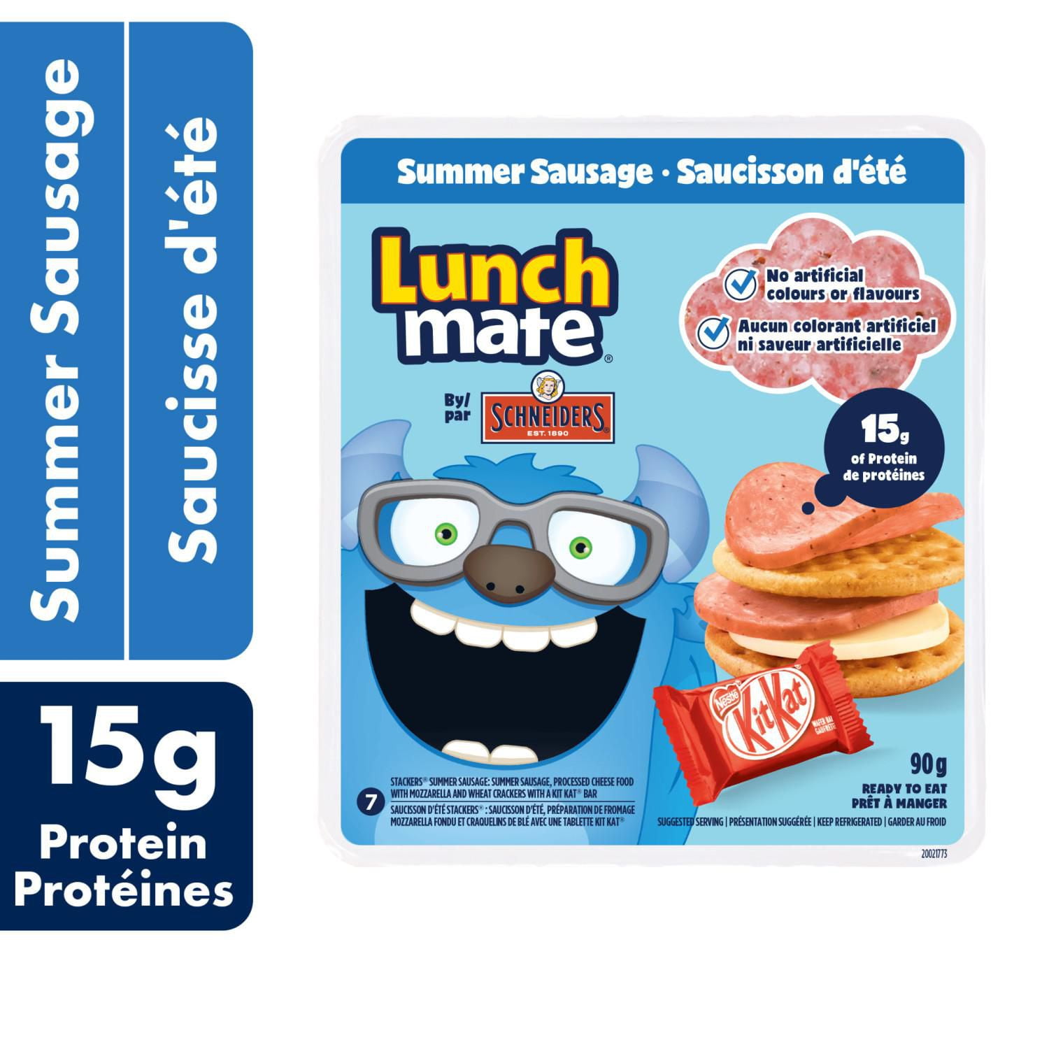 Schneiders Lunch Mate Summer Sausage Lunch Kit Walmart Canada