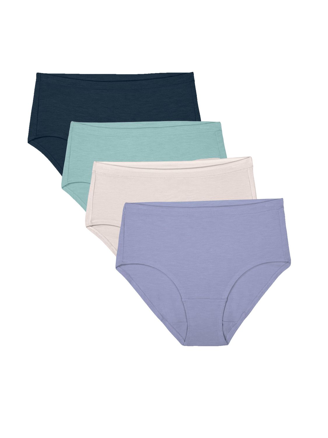 Fruit of the Loom Women's Ultra Soft Modal Low-rise Brief, 4-Pack, Sizes:  9-13
