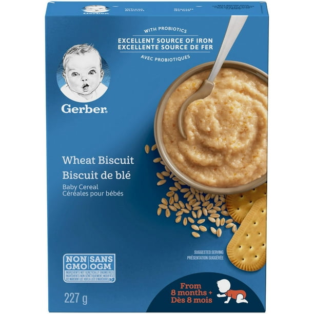 Céréales pour bébés GERBER® Étape 3 Biscuits de blé 227 g 227 GR