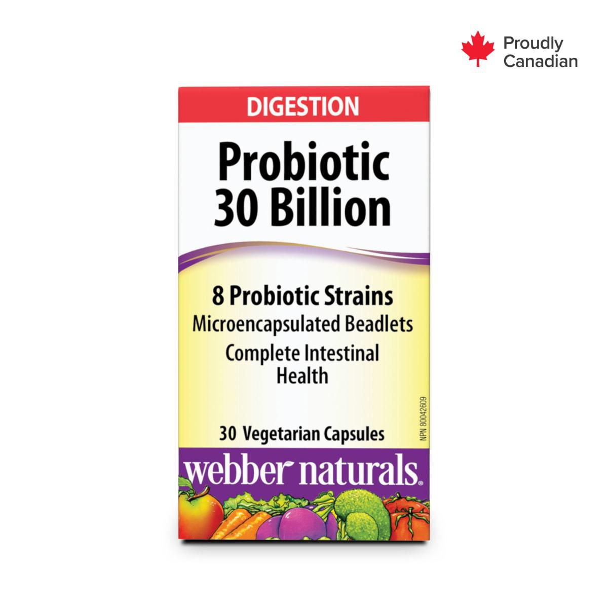 Webber Naturals Probiotiques 30 Milliards