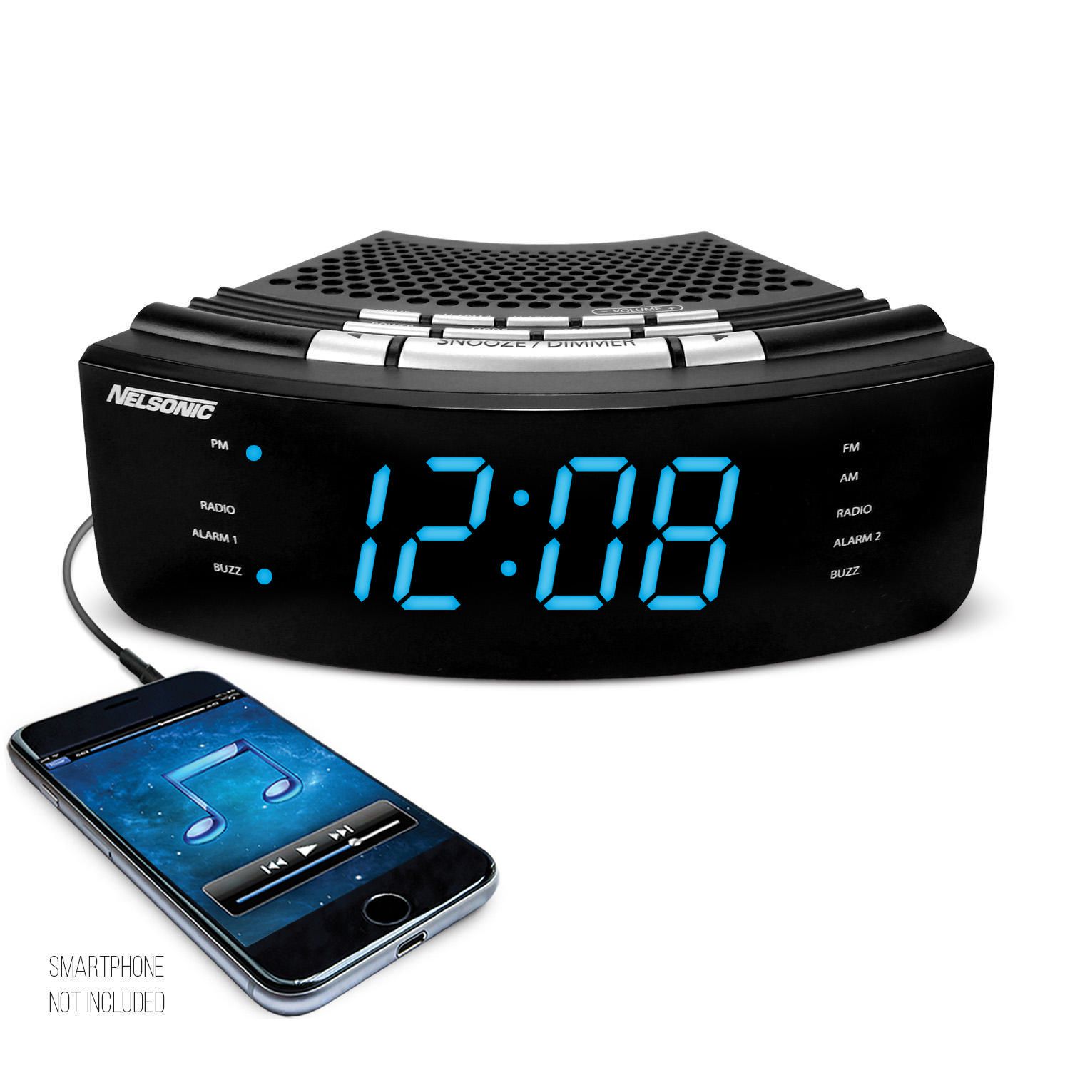 am fm radio alarm clock with weather forecast