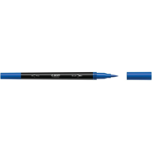 BIC 12 stylos feutre Intensity pointe moyenne 1 mm assortis