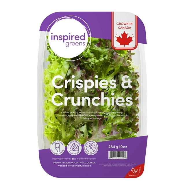 Inspired Greens Crispies & Crunchies Lettuce Blend 284g, Lettuce Blend