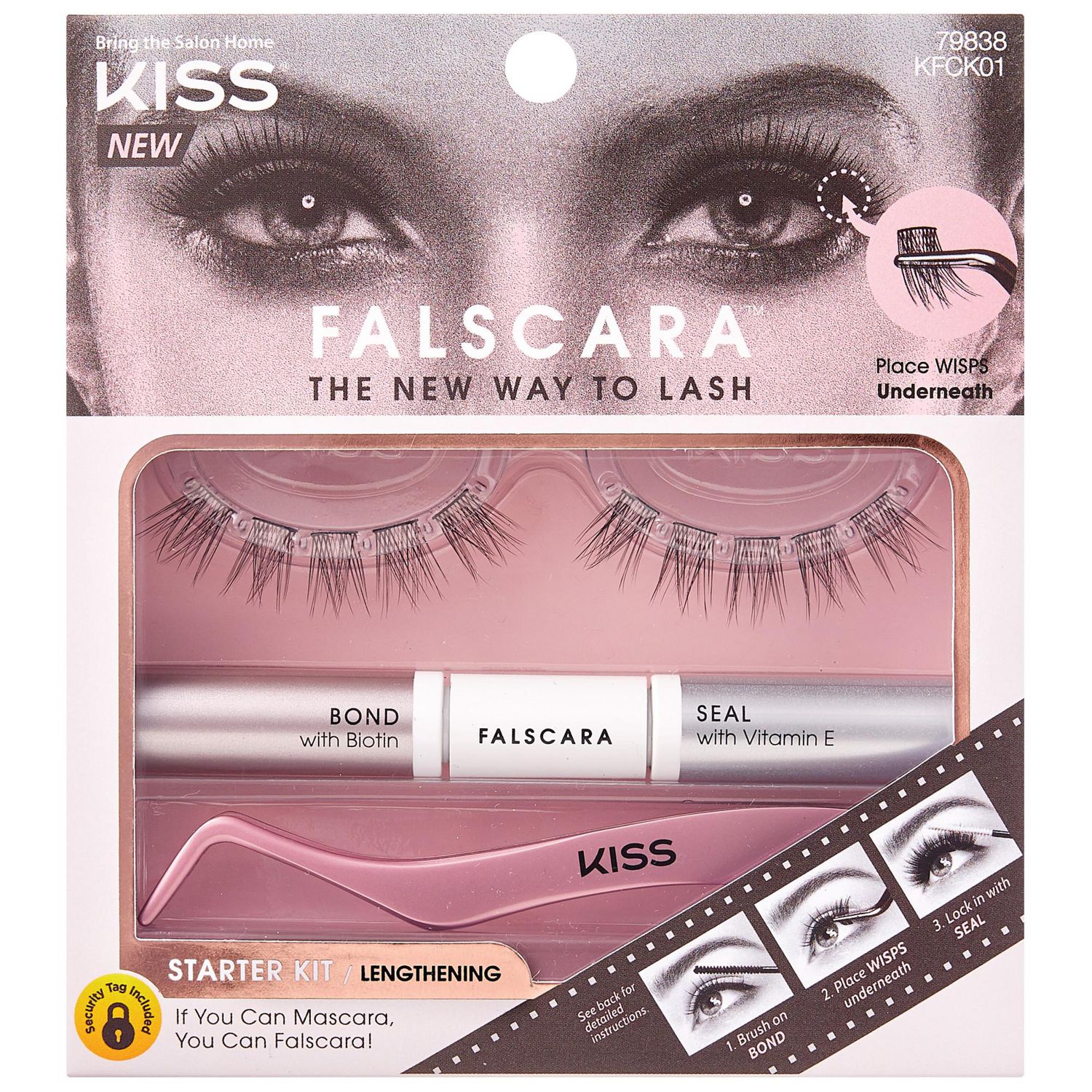 KISS Falscara Eyelash Starter Kit Lengthening, The new way to LASH! 