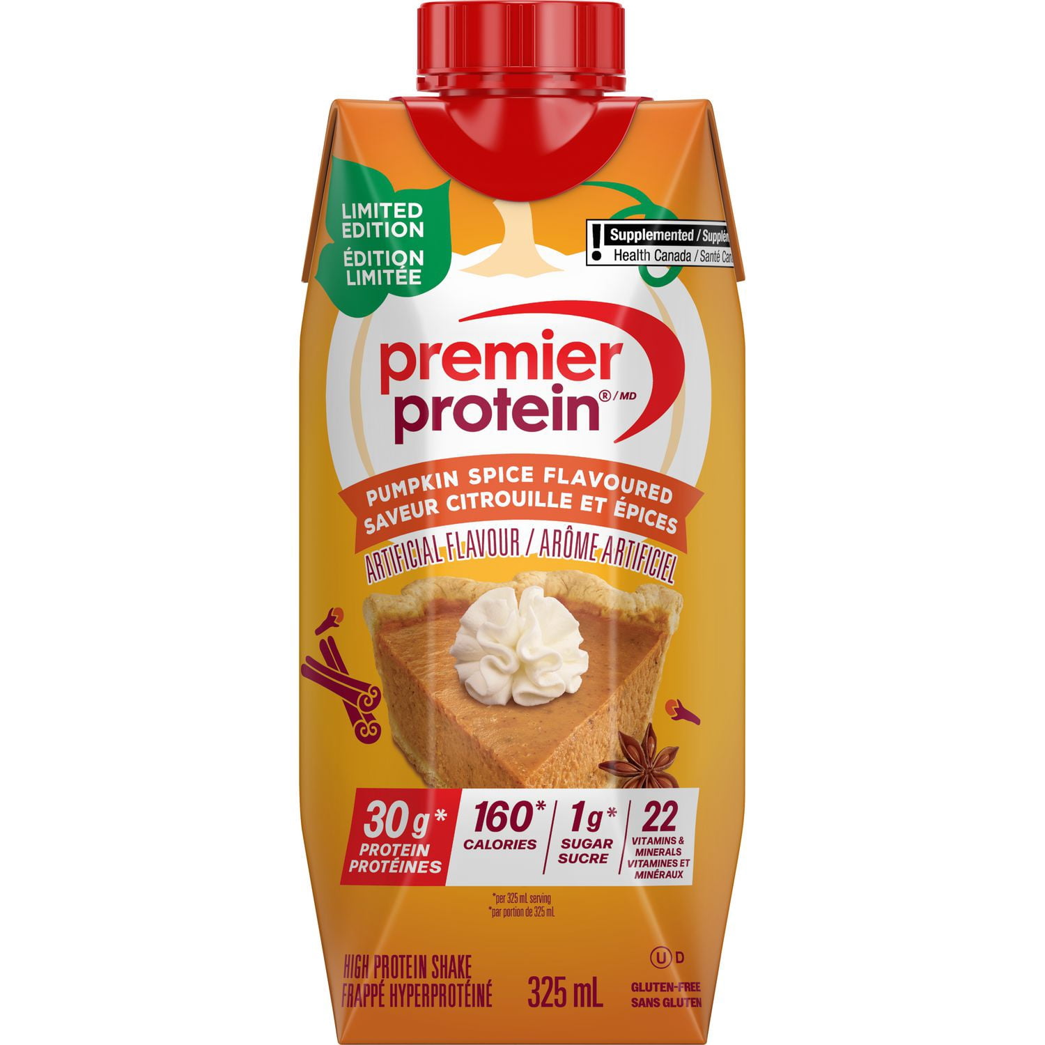 thumbnail image 3 of Premier Protein Pumpkin Spice High Protein Shake, 4 pack, 3 of 8