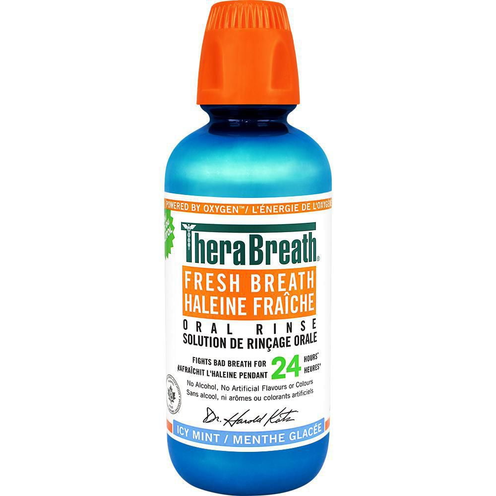 TheraBreath Fresh Breath Oral Rinse, Icy Mint Walmart Canada