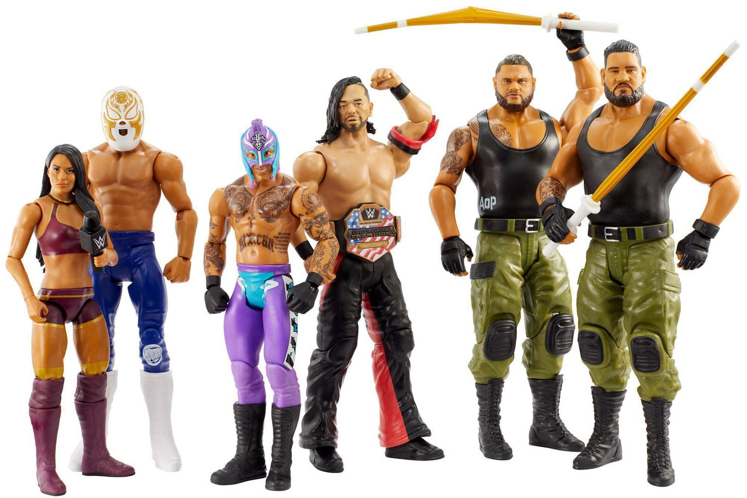 WWE Battle Pack with Two 6inch Articulated Action Figures & Ring Gear