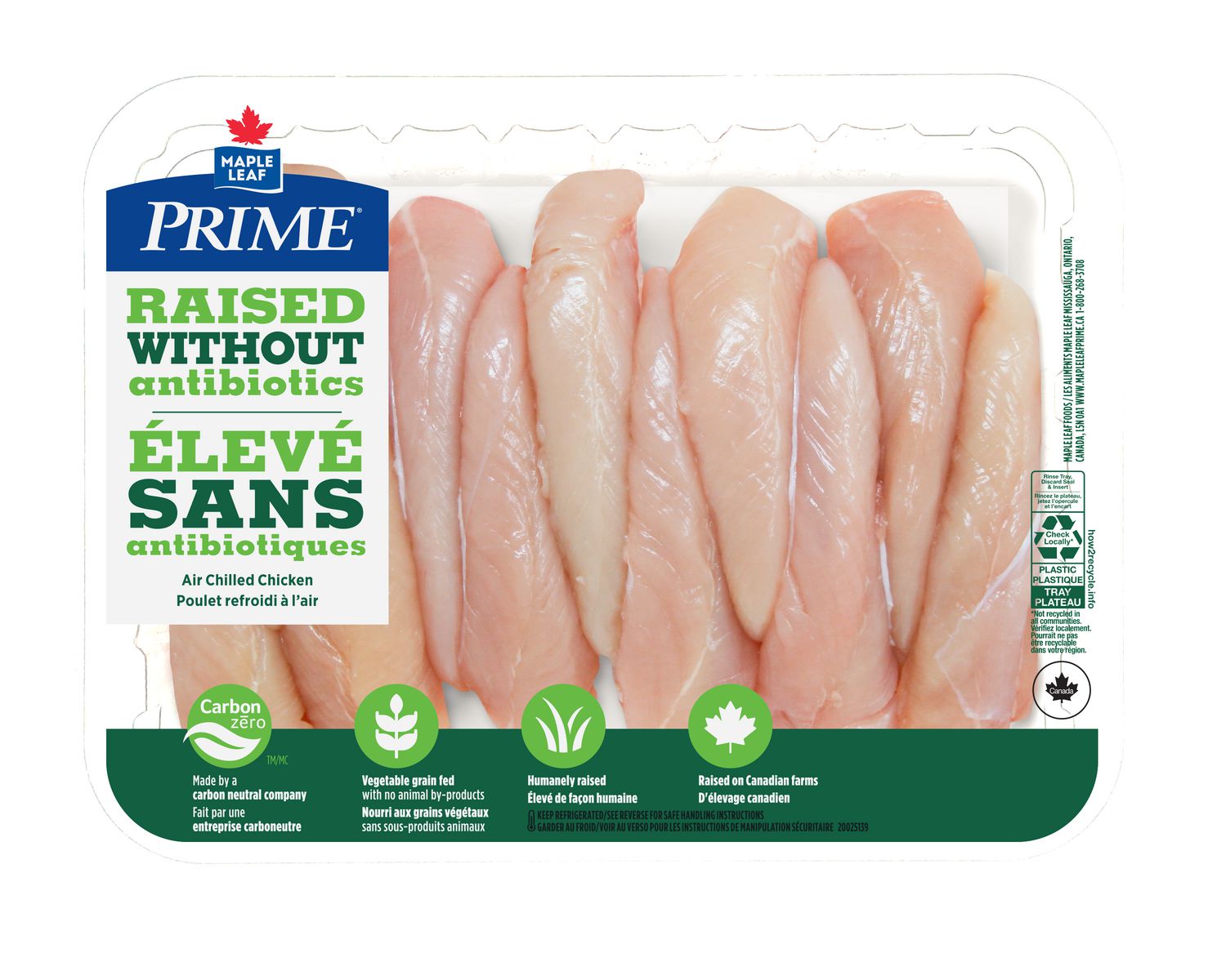 Maple Leaf Prime Raised Without Antibiotics Chicken Breast Fillets Walmart Canada