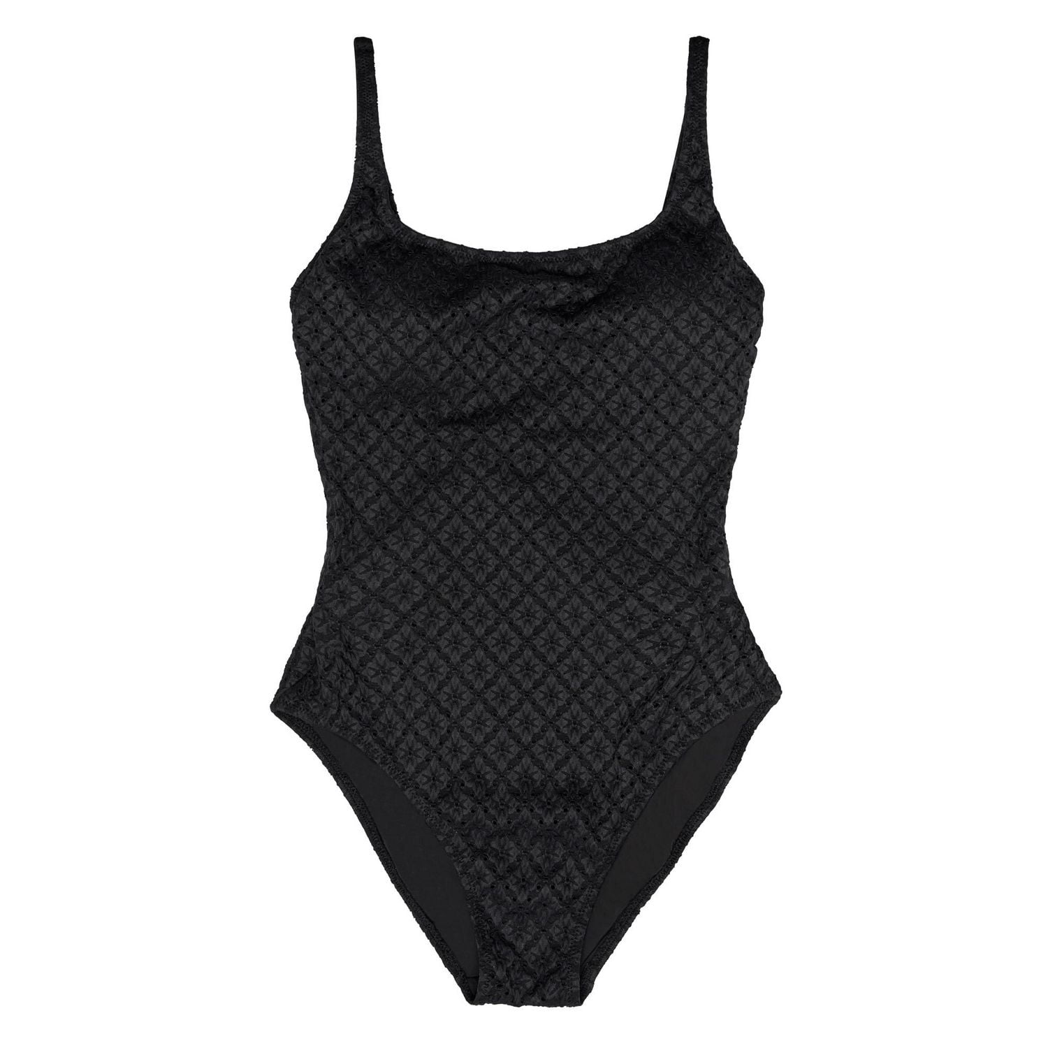 Summer Flirtt Women's Jacquard Scoop Neck Low Back One Piece Swimsuit