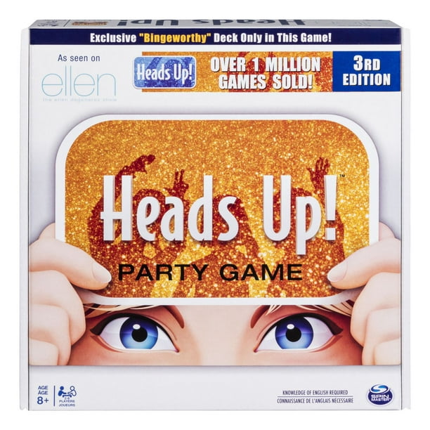 Heads Up! Party Game (3e édition), jeu de devinettes amusant et familial, à partir de 8 ans