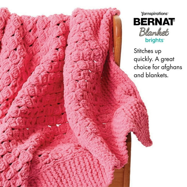 Bernat Blanket Ombre #6 Super Bulky Polyester Yarn, Dusty Rose Ombre 10.5oz/300g, 220 Yards (4 Pack)