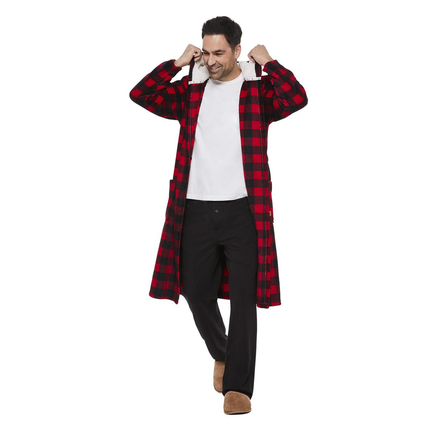 Robe de chambre a capuchon Canadiana pour hommes Walmart