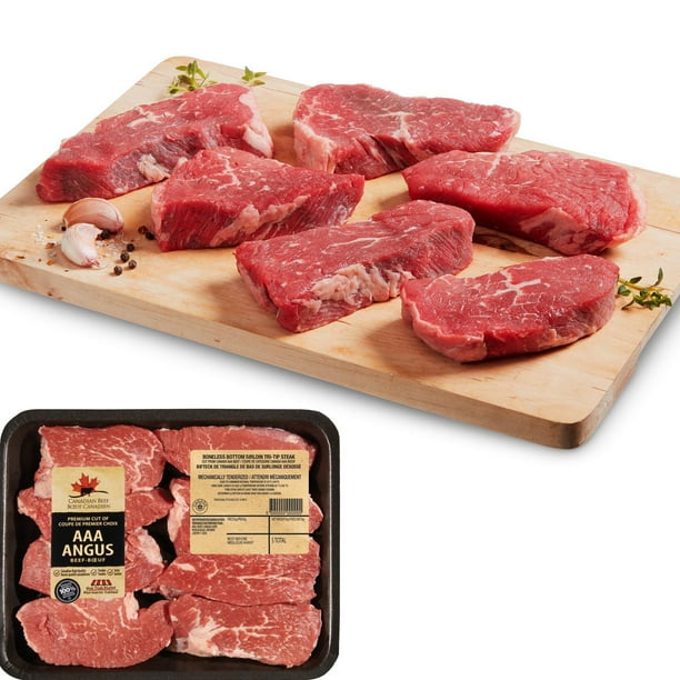 Bifteck de bas de surlonge désossé en triangle Mon marché fraîcheur de la catégorie bœuf Angus AAA
