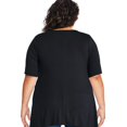 thumbnail image 3 of George Plus Women's Sharkbite Hem Tee, 3 of 6