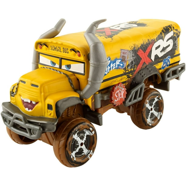 New Cars 3 Bus Fritter Yellow Car Thunder Hollow Car Crash Car Alloy Metal  Diecast Car Toy For Boy