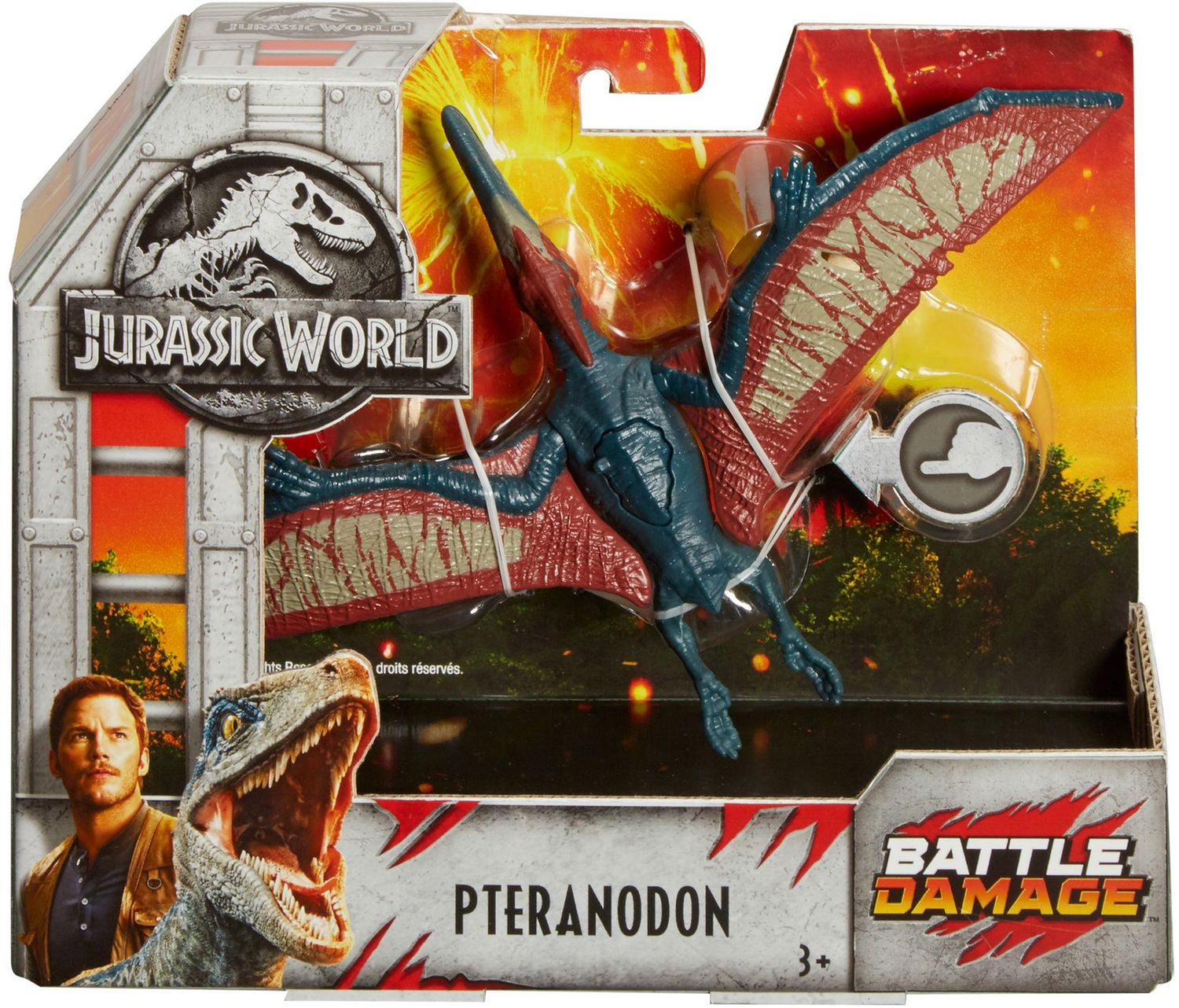 Jurassic World Battle Damage Pteranodon Dinosaur Figure Walmart