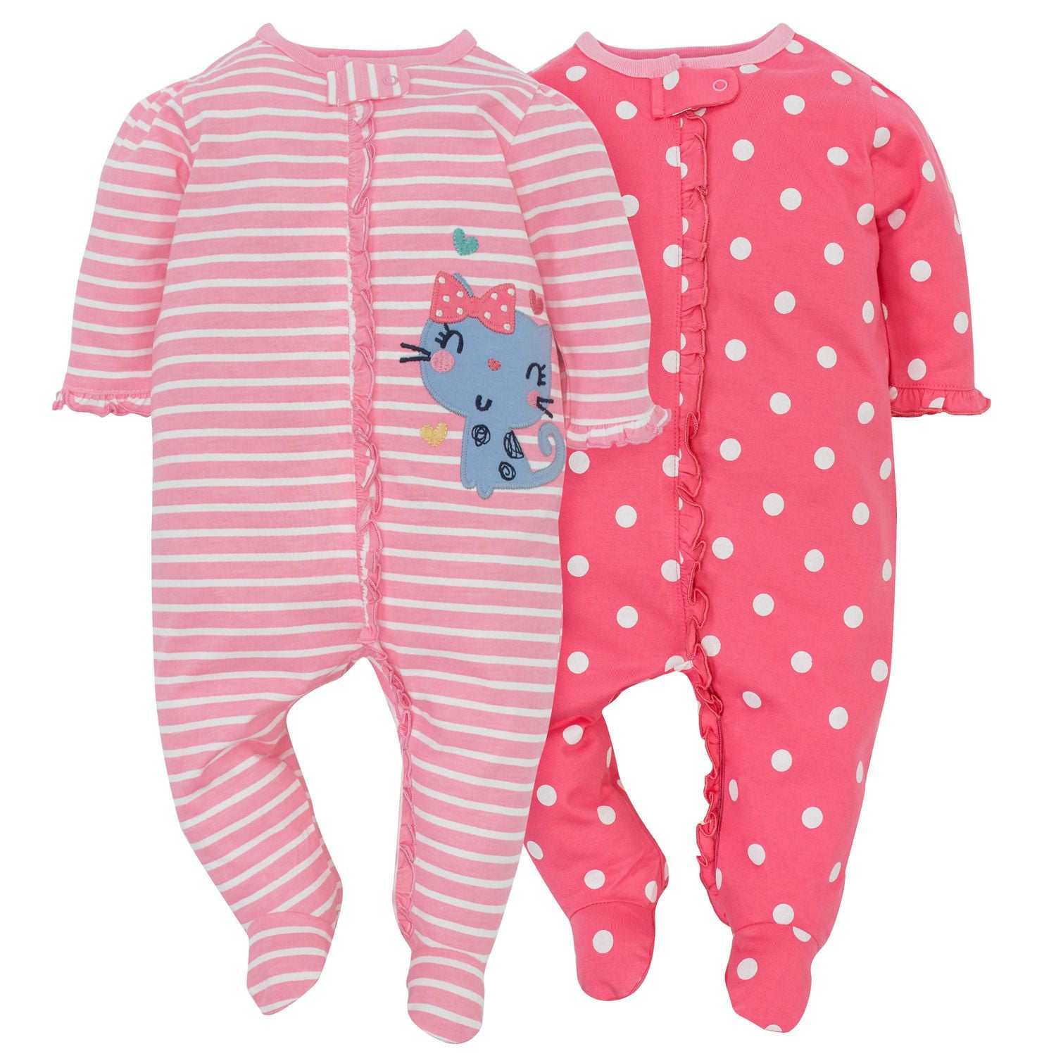 Gerber Newborn Baby Girl 2 Pack Sleep 'n Play - Pink | Walmart Canada