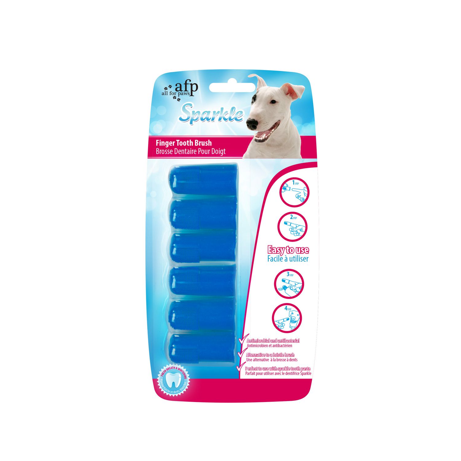 All for Paws Sparkle Dental Easy Hold Finger Brush for Dogs Walmart