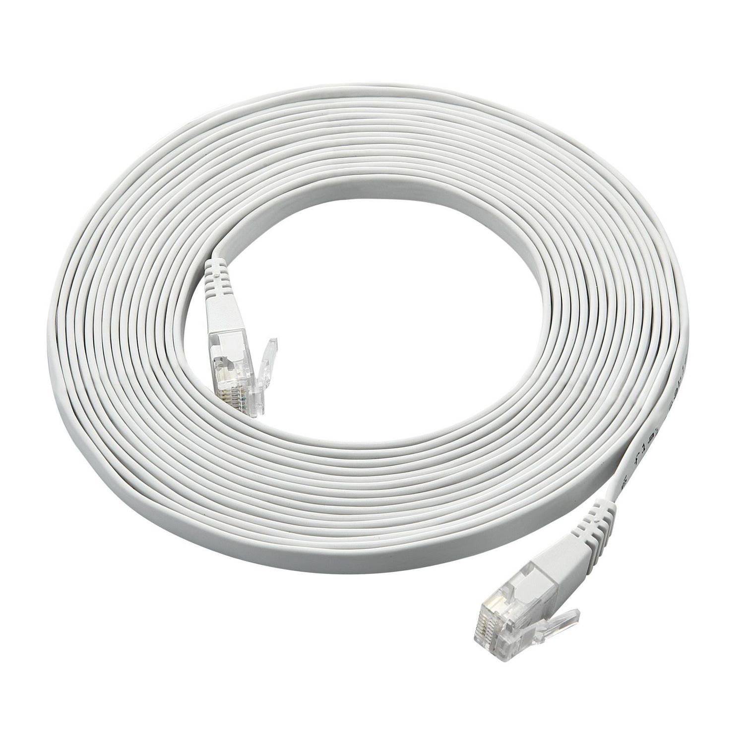 ONN ™ 4.2 meter RJ45 Flat CAT Cable (White)