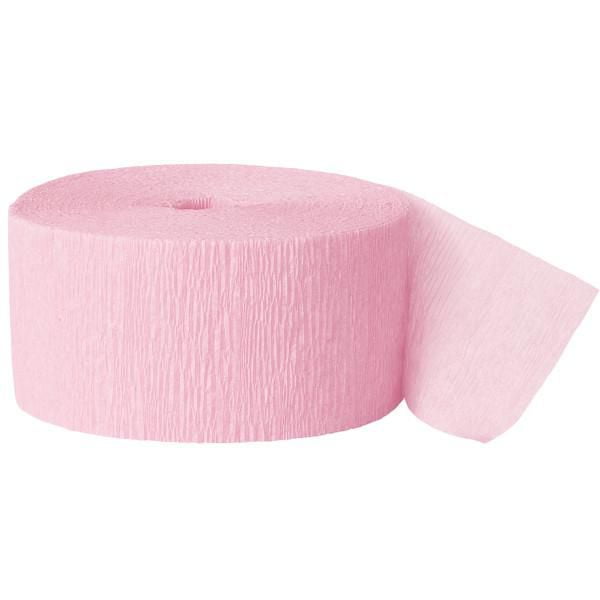 Pink Crepe Paper Streamers - Bonne Fête