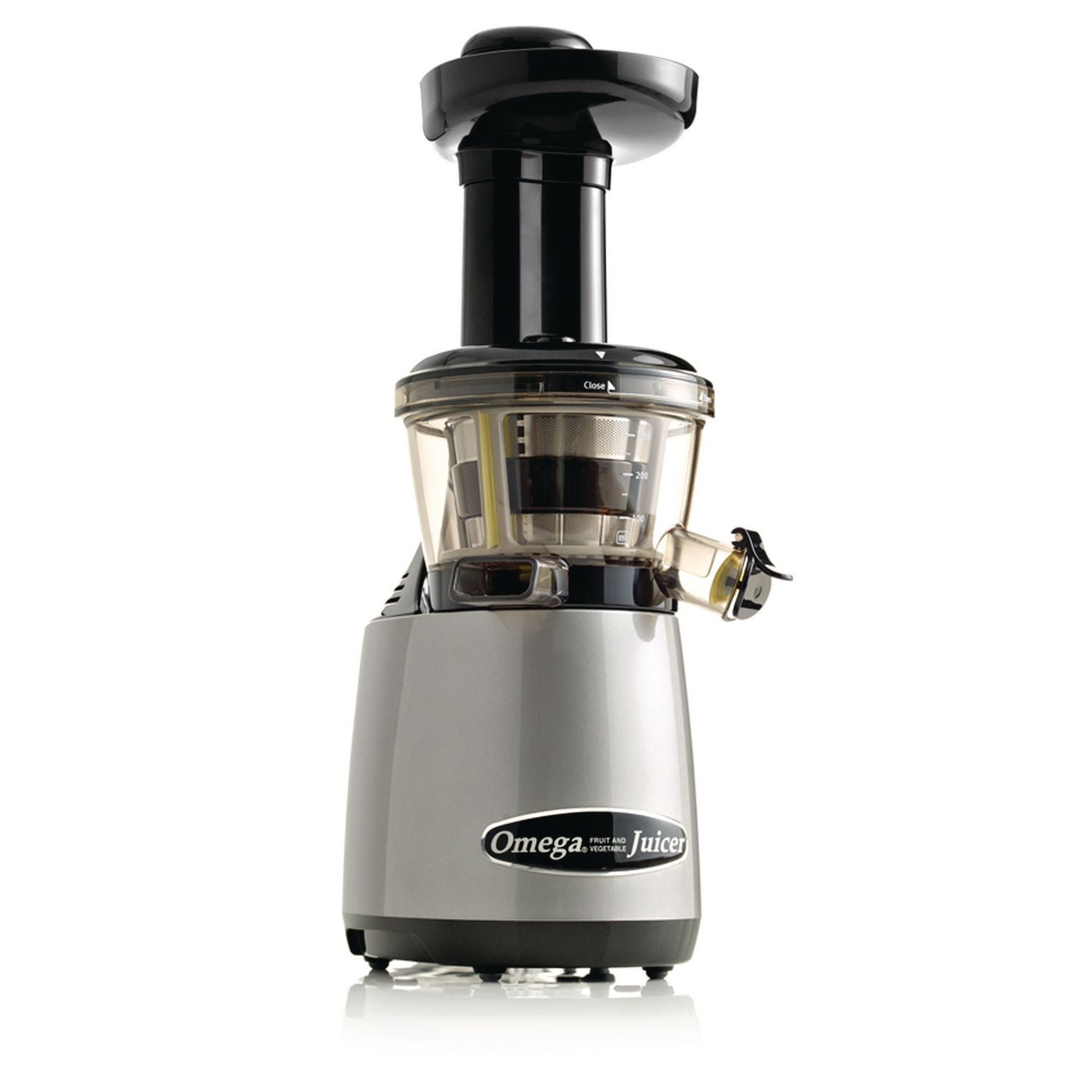 Omega vertical outlet juicer