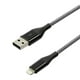 Câble de charge et de synchronisation avec connecteur Lightning  vers USB-A de 0,9 m - blackweb ™ – image 2 sur 2
