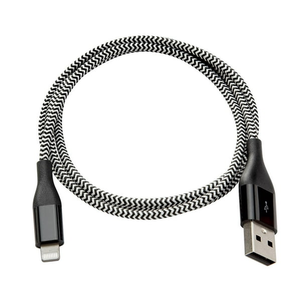 Câble de charge et de synchronisation avec connecteur Lightning  vers USB-A de 0,9 m - blackweb ™