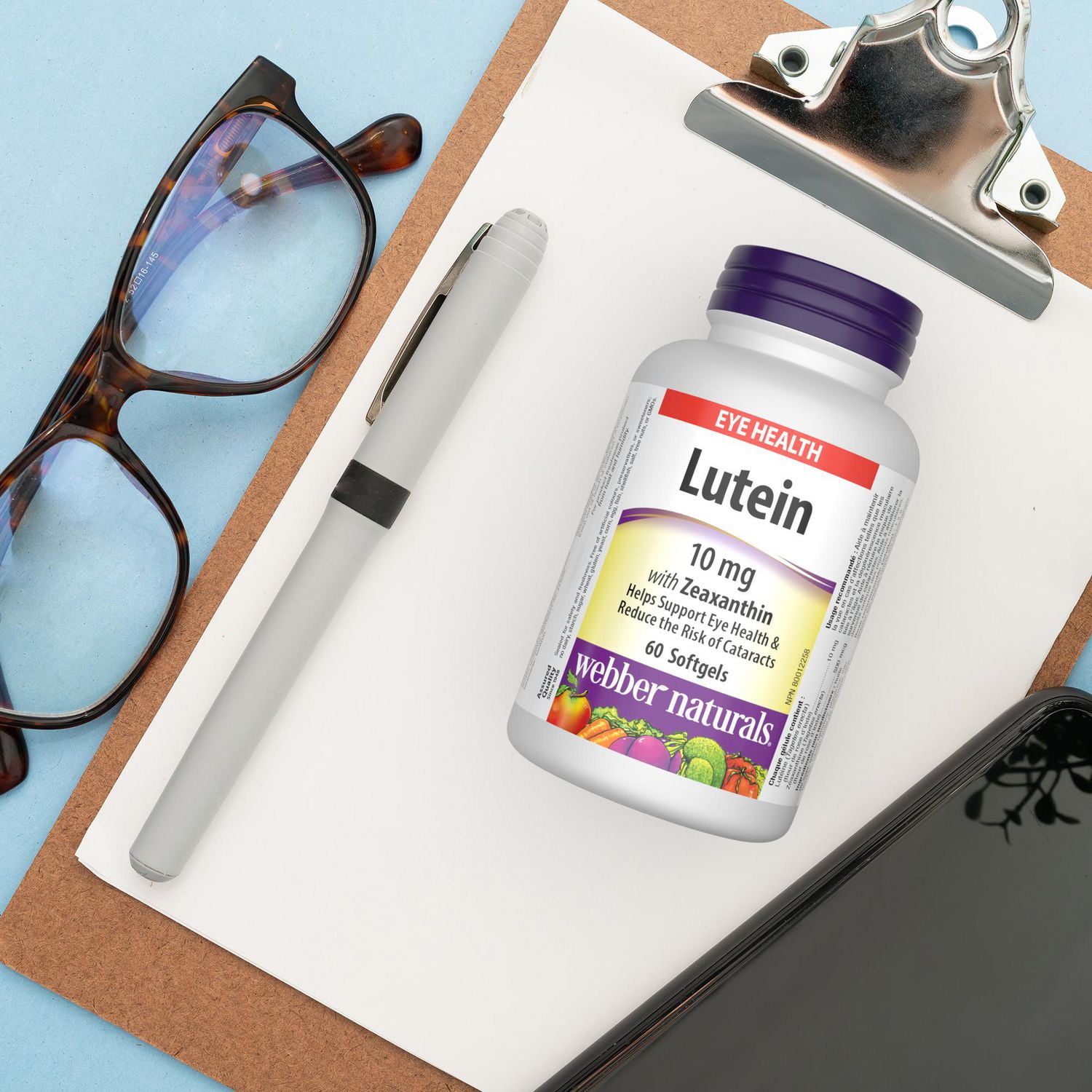 Webber Naturals Lutéine avec Zéaxanthine, 10 mg