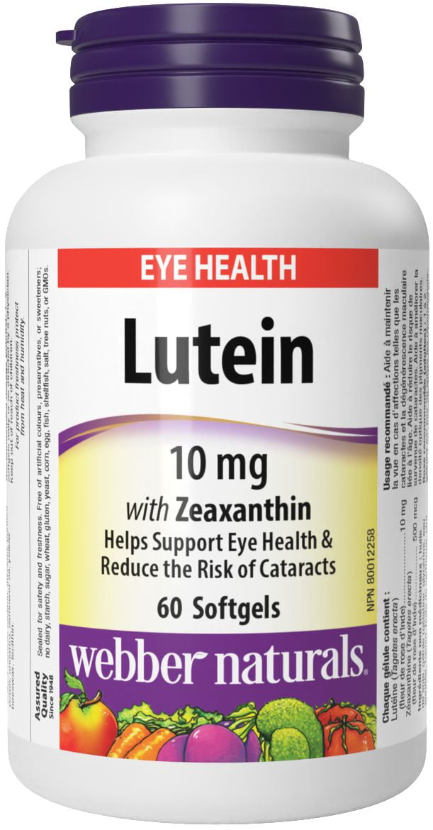 Webber Naturals® Lutein with Zeaxanthin, 10 mg
