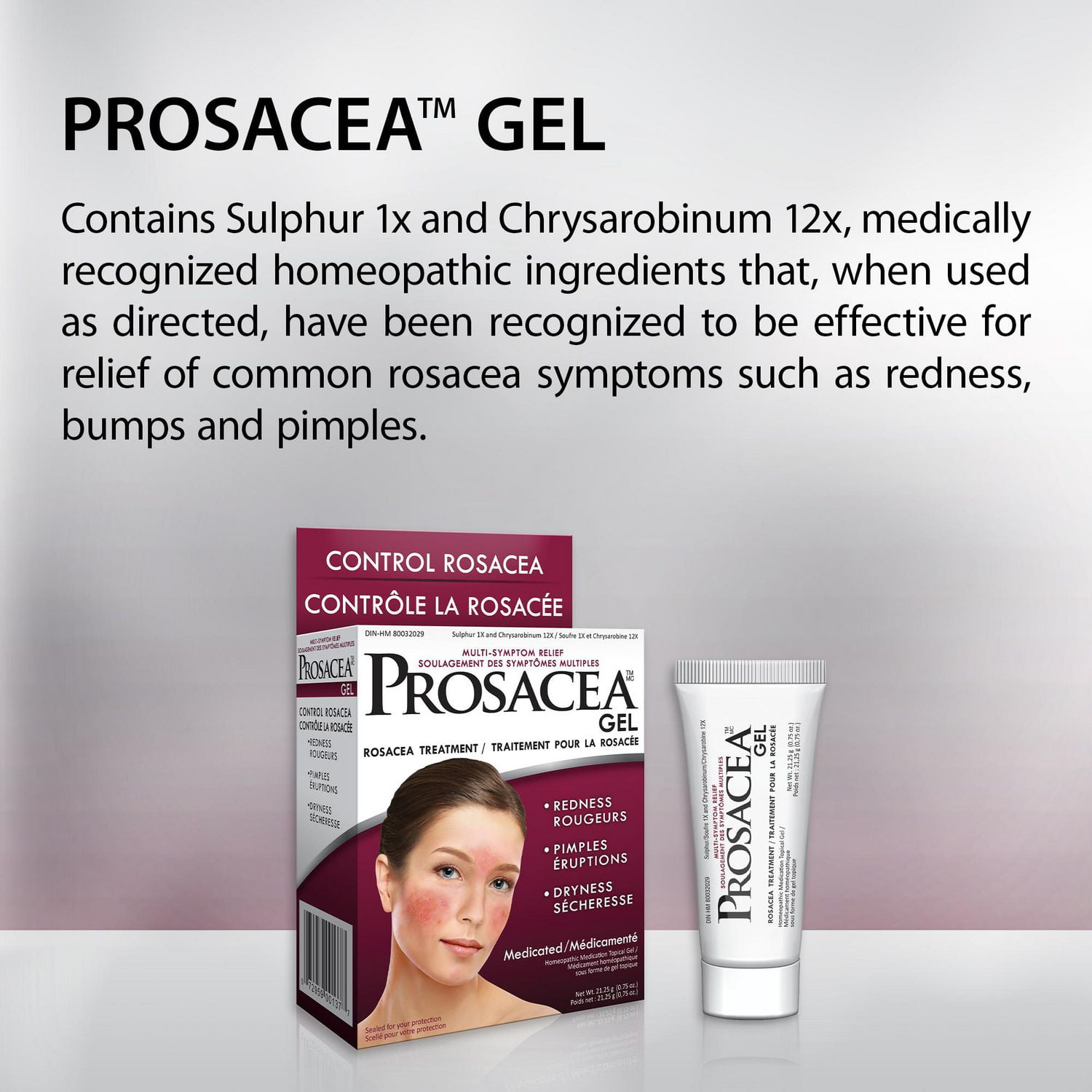 Gel de traitement Prosacea pour rosacée