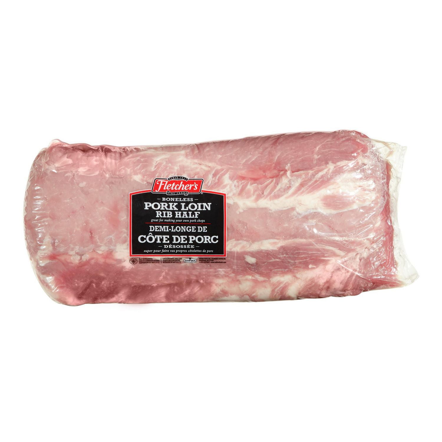 Fletchers Fresh Pork Boneless Half Loin, Variable weight, 3.00 - 3.32 KG