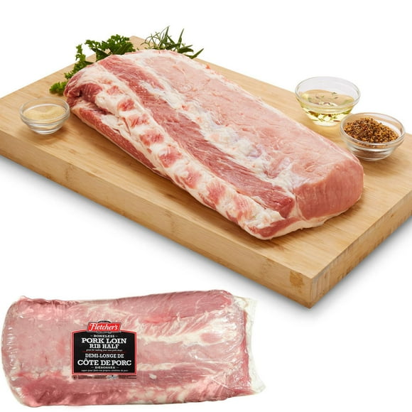 Loin de porc désossé frais Fletchers, poids variable, 3.00 - 3.32 KG
