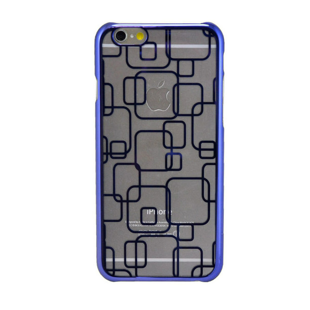 Étui rigide géométrique blackweb pour iPhone 6/6s en bleu