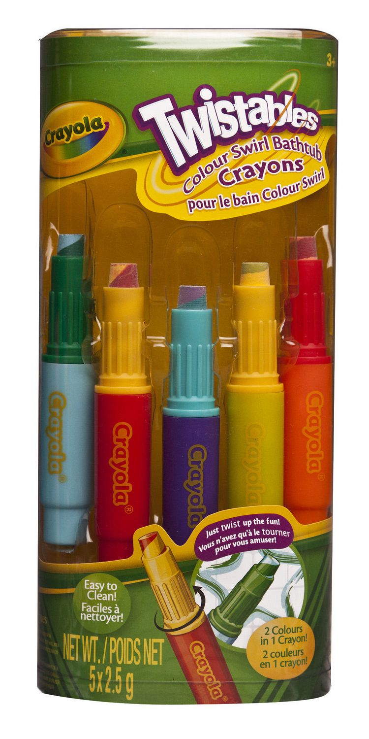 Crayons pour le bain Colour Swirl Crayola - 5 couleurs 