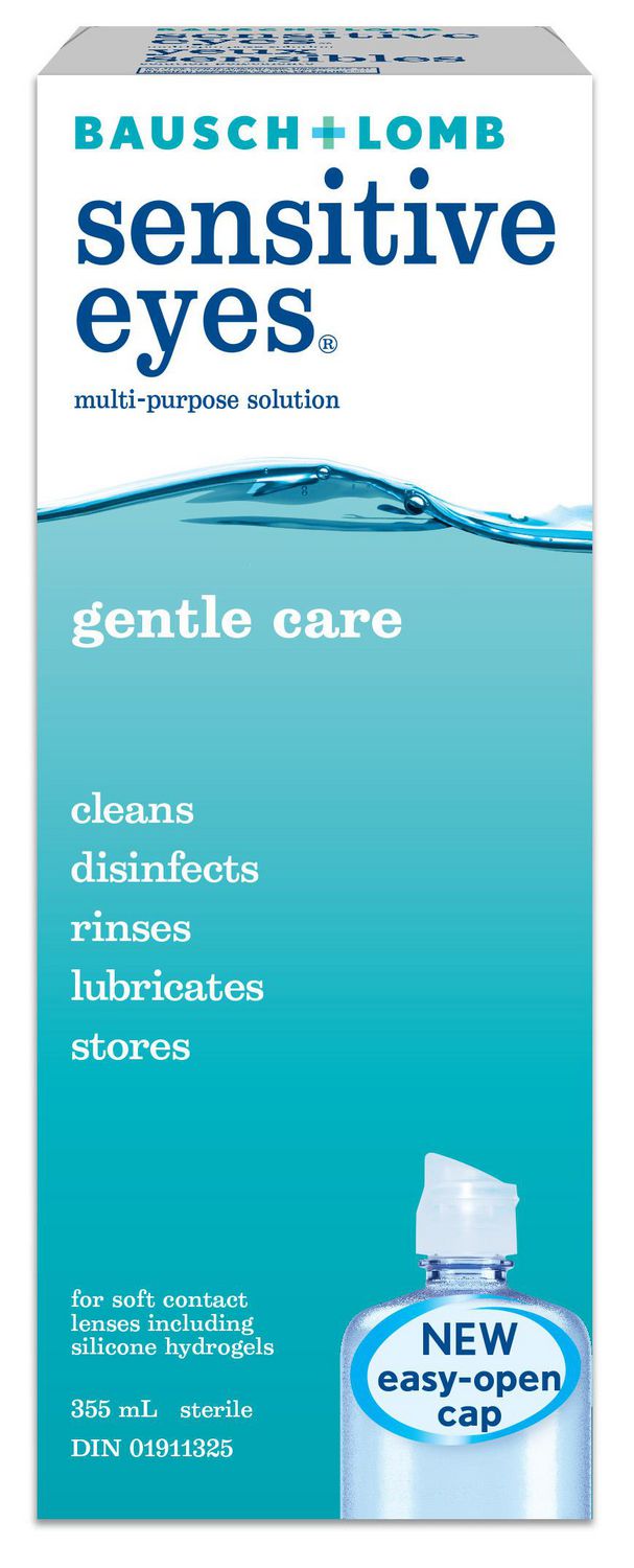 Bausch + Lomb Solution polyvalente Yeux Sensibles, 355 ml