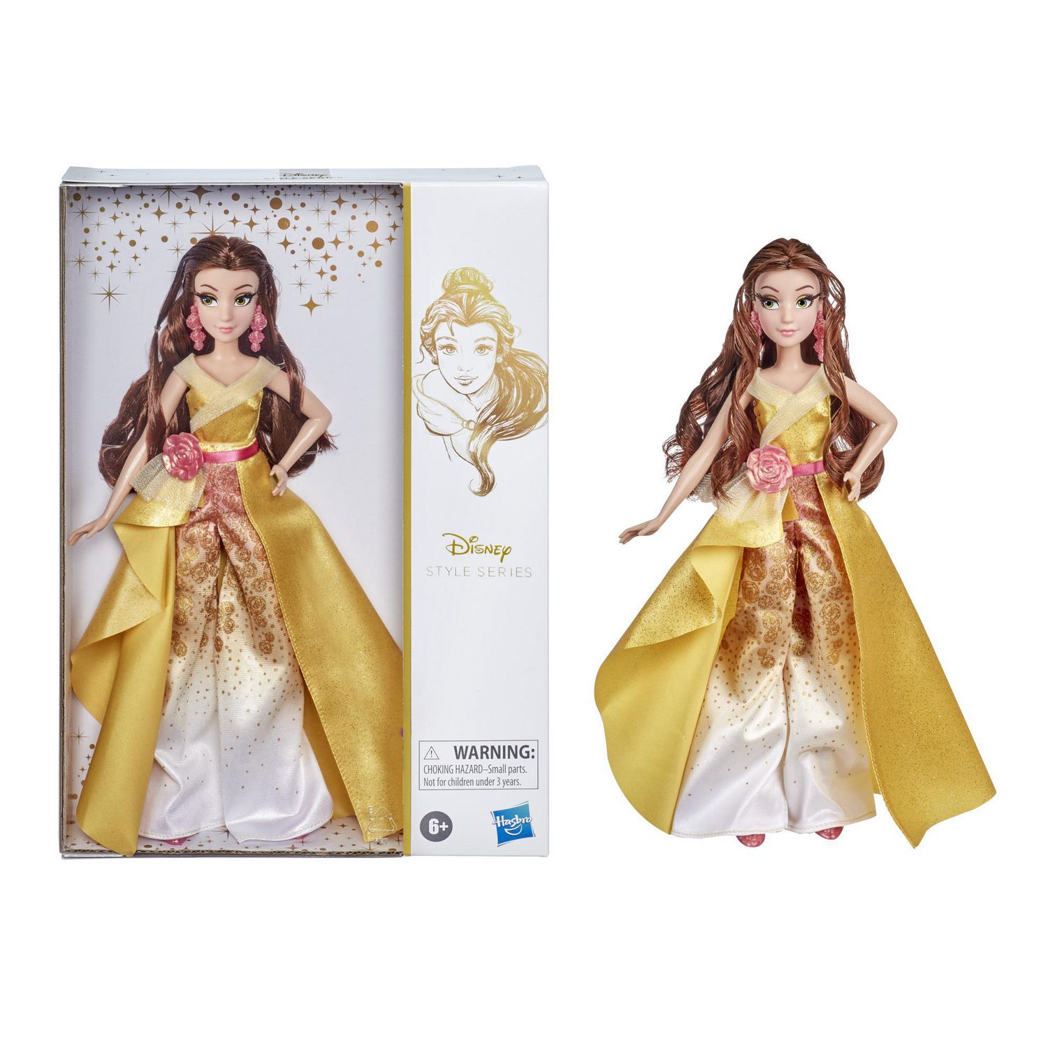 Disney Princess Style Series 08 Belle, Contemporary Style Fashion Doll with  Accessories, Collectable Toy for Girls 6 Years and Up