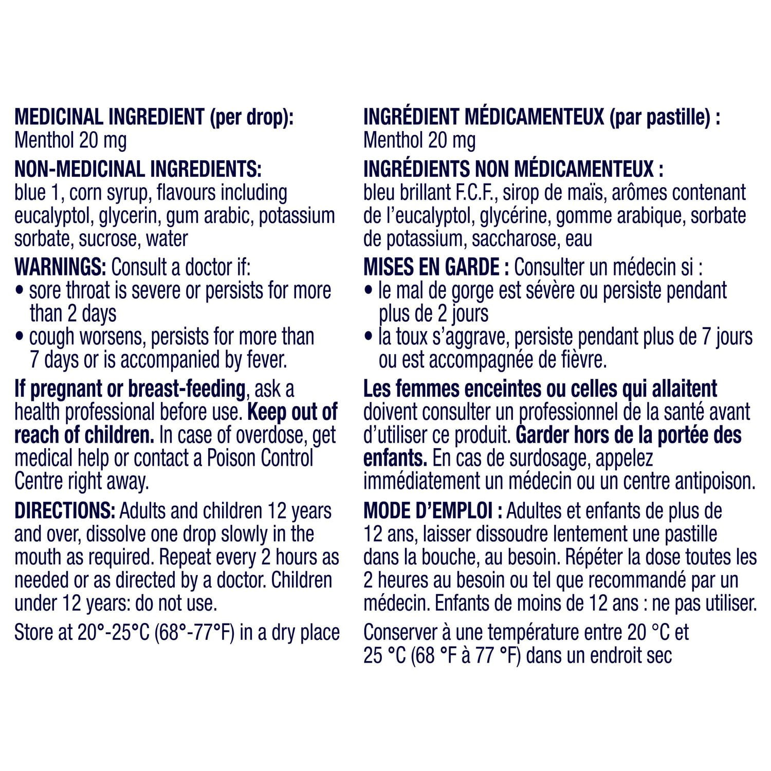 Vicks VapoCOOL SEVERE Medicated Drops, Maximum-Strength Relief to Soothe Sore Throat Pain, 45ct