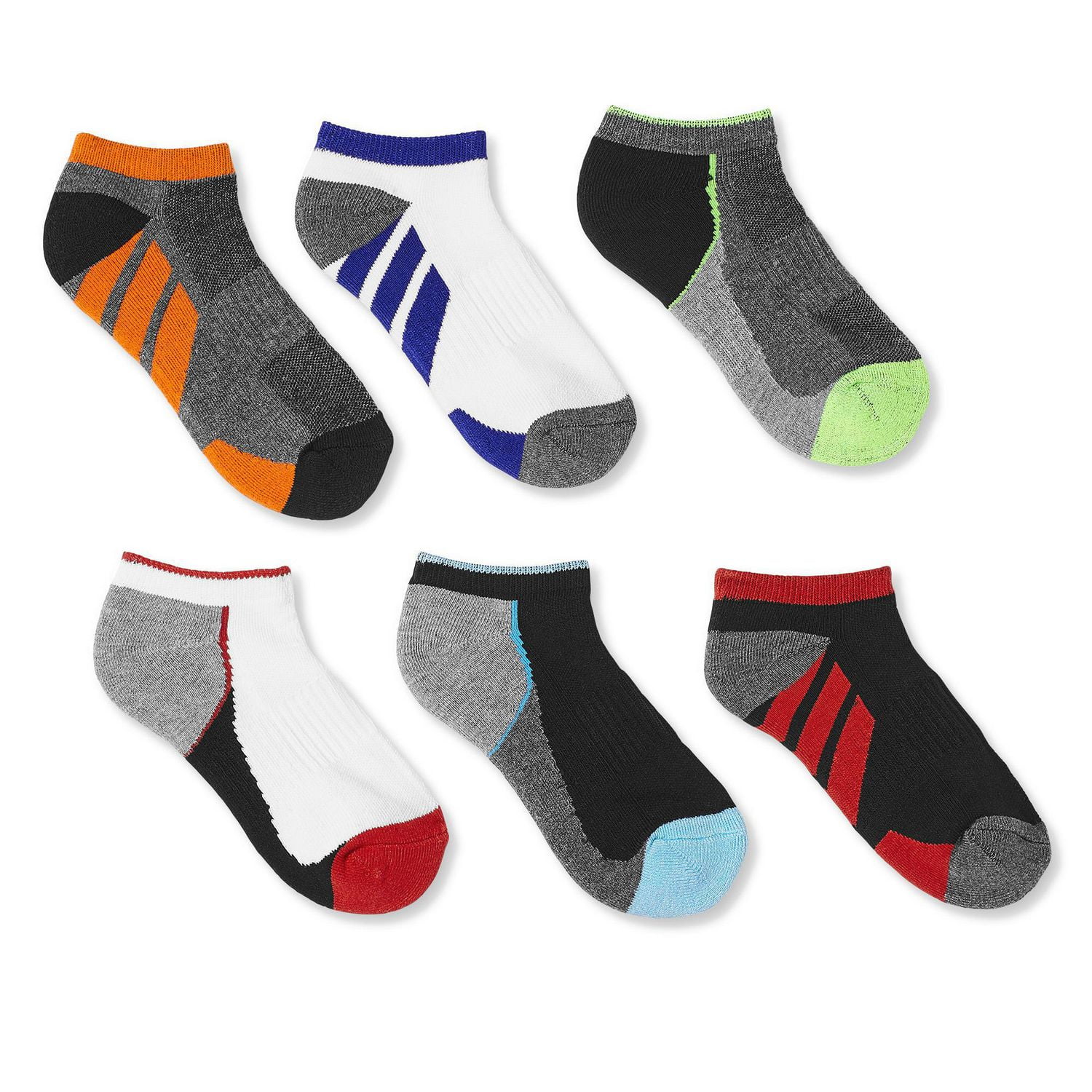 Athletic Works Boys' 6-Pack Low Cut Socks | Walmart Canada