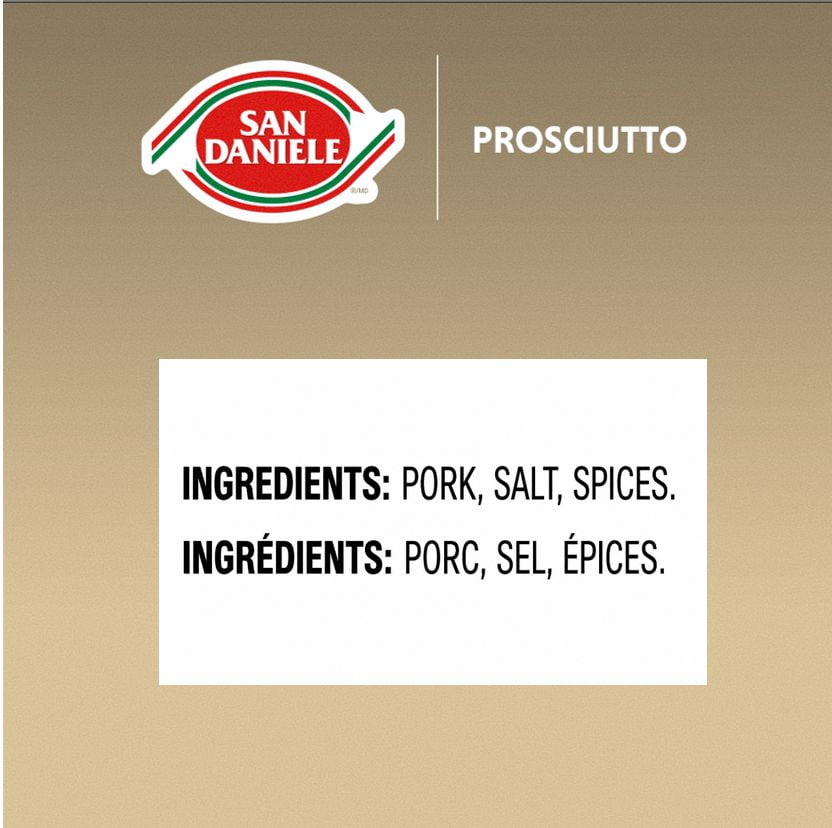 Prosciutto San Daniele, jambon en tranches et salaisonné à sec, en format familial 200g