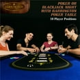 thumbnail image 2 of Table de poker bleue Barrington pour 10 joueurs, aucun assemblage requis, 2 of 9