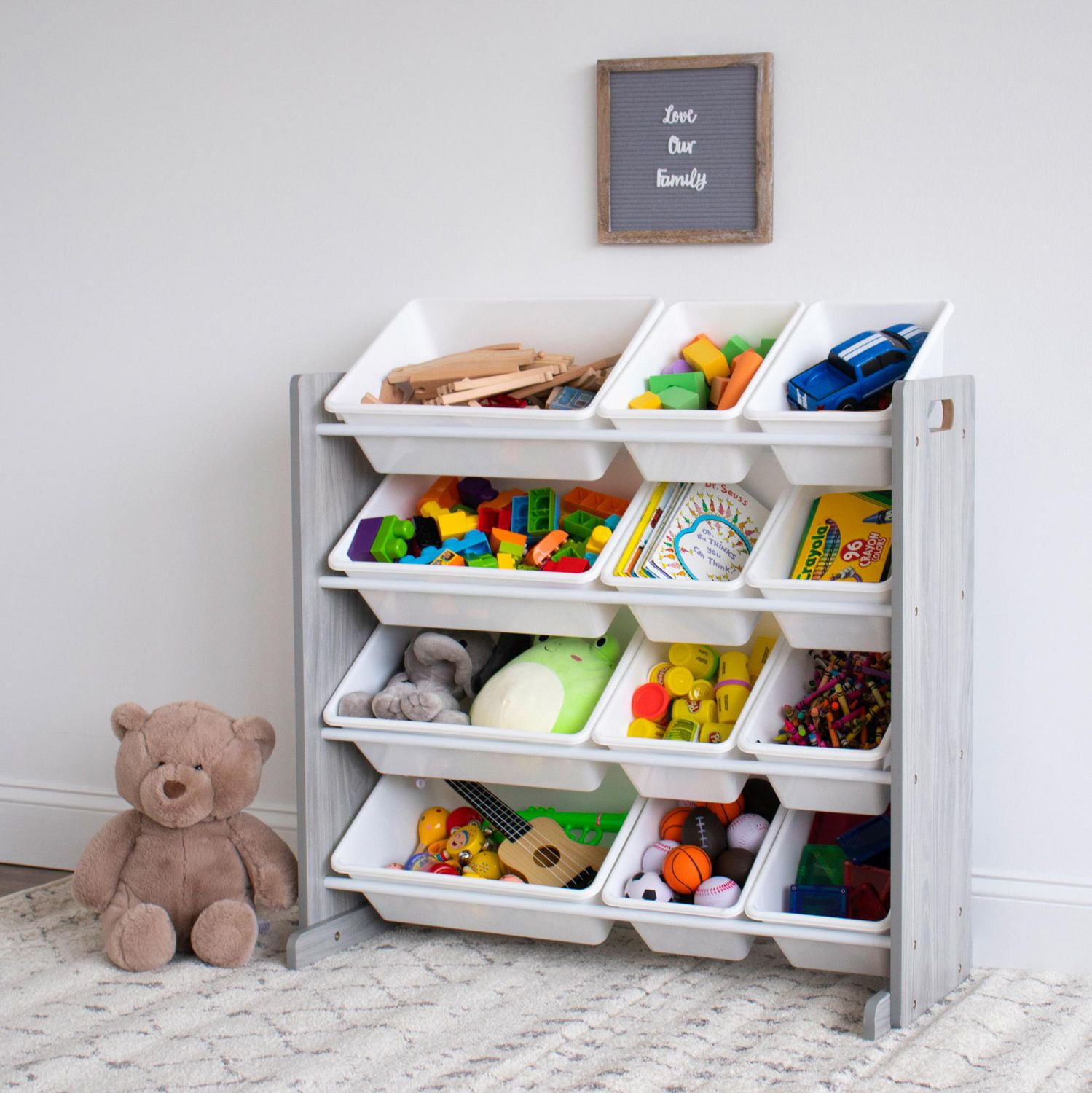 Toy organizer shop with storage bins