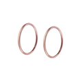 thumbnail image 1 of Luxury Designs Créoles 12mm en or rose 10k., 1 of 3