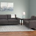 thumbnail image 2 of CorLiving Cory Contemporary Grey Chenille Fabric Sofa Set, 2 of 7