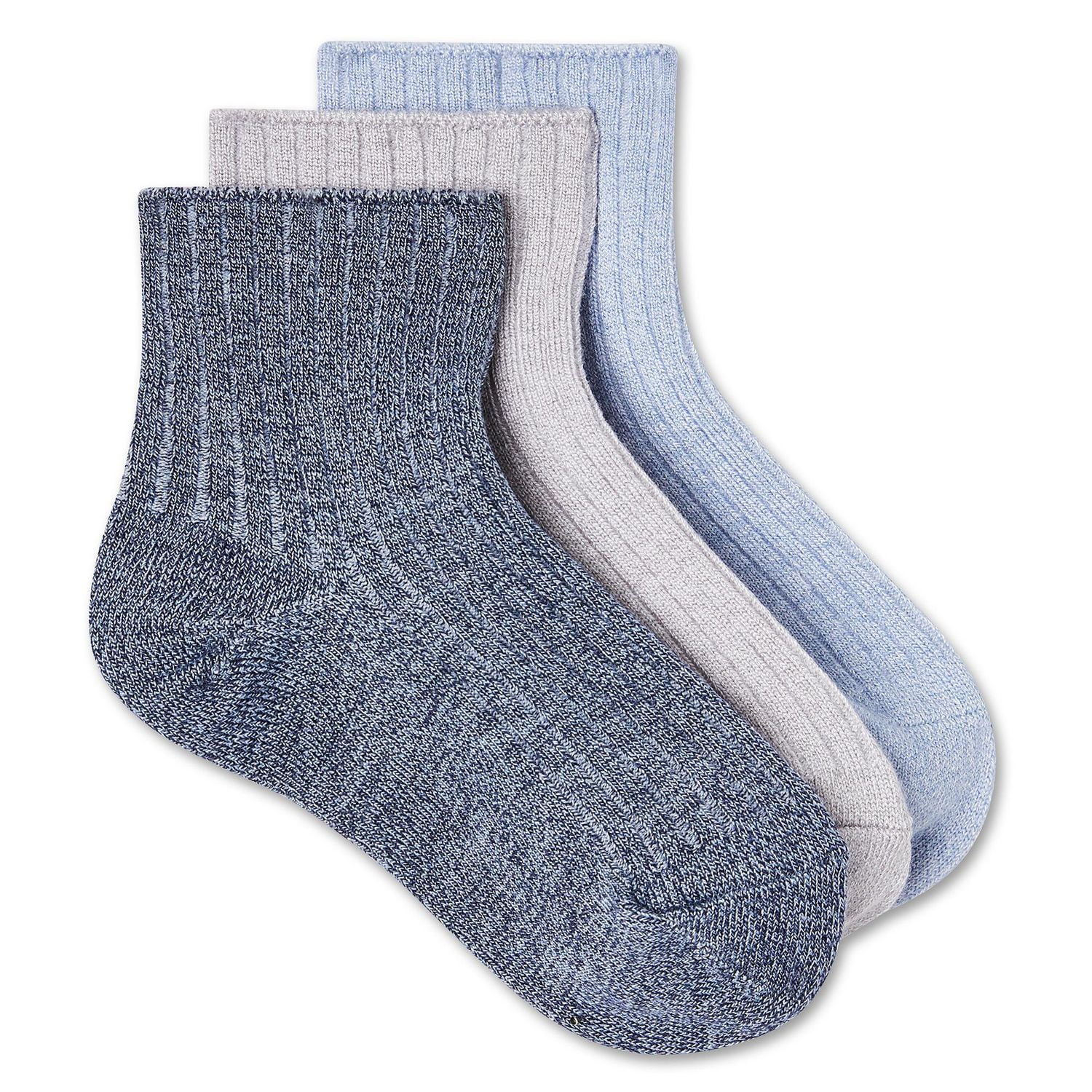 George Girls' Soft Anklet 3-Pack, Sizes 10-13 and 13-4