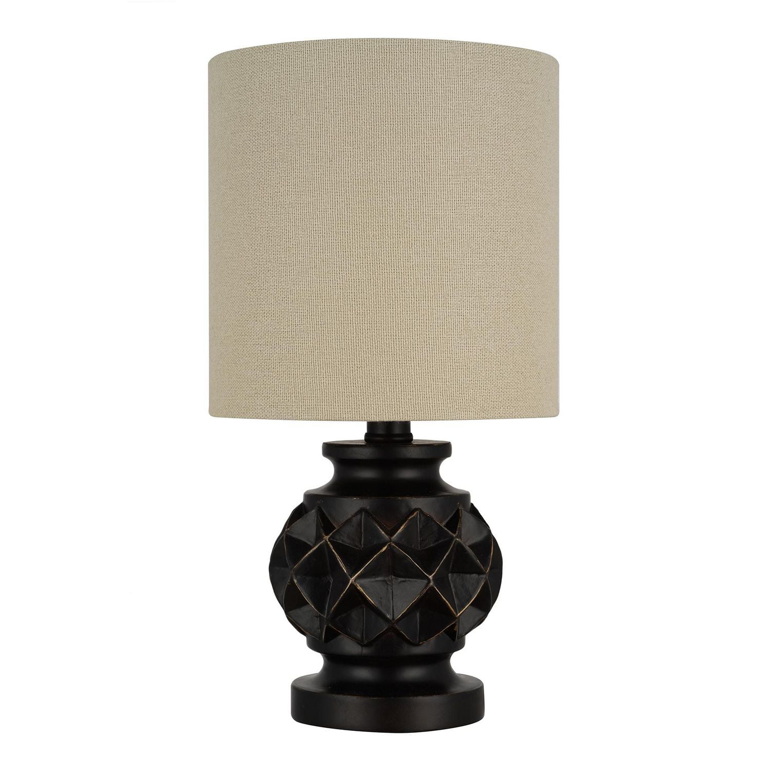 hometrends Espresso with Taupe Shade Accent Lamp Walmart Canada