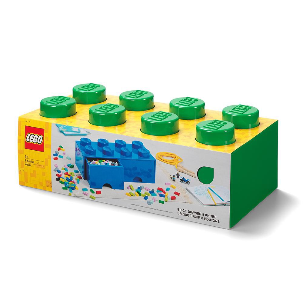 LEGO Storage Brick With 4 Knobs, in Dark Green : : Toys