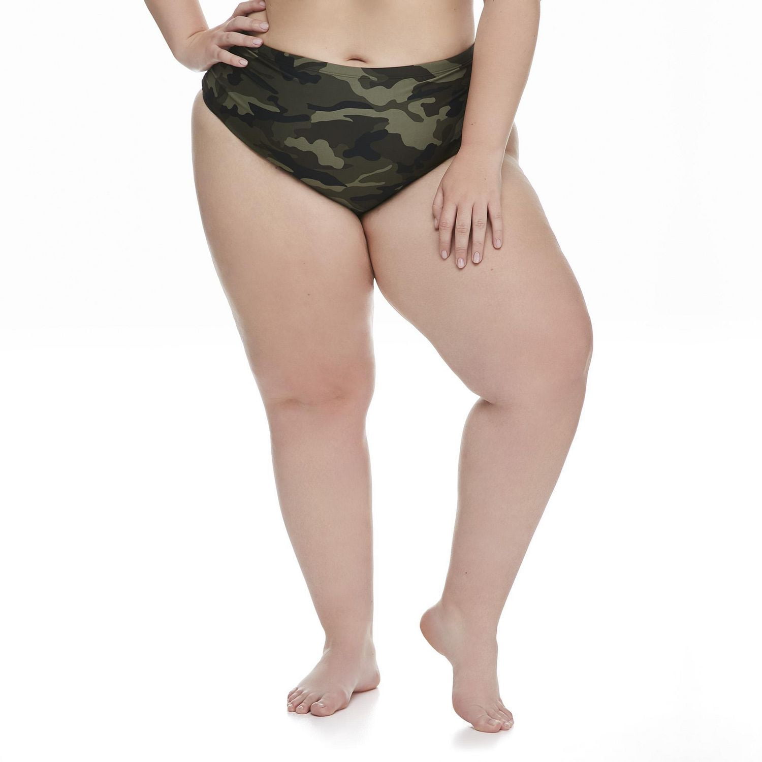 Bas de bain à taille haute George Plus pour femmes