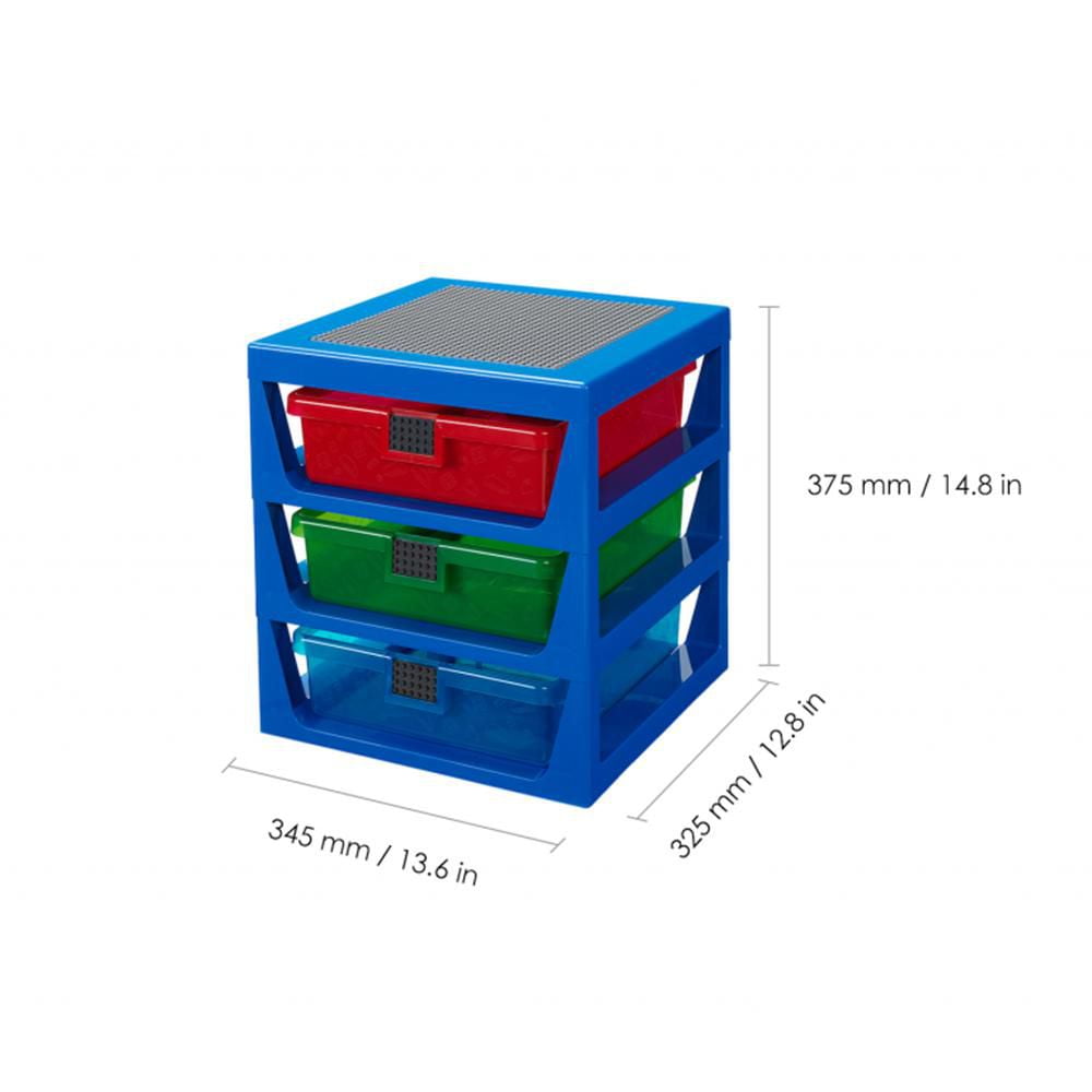 Lego 3 drawer clearance storage