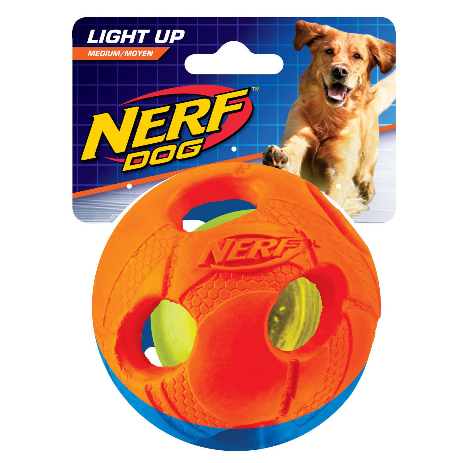 lighted dog ball toy